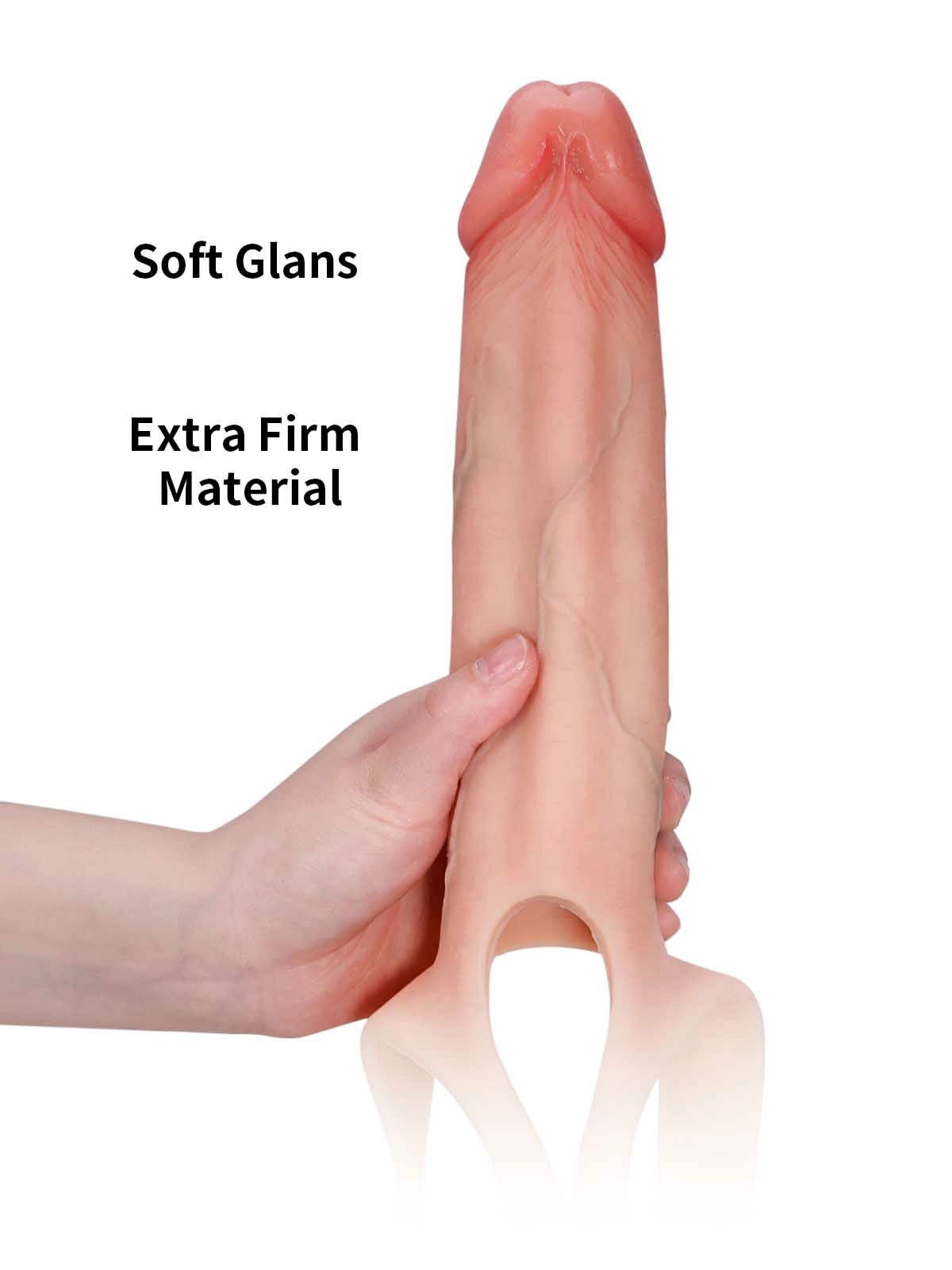 Seraphine 8.3" x 2.2" Realistic Hollow Strap-On Dildo & Extension Sleeve
