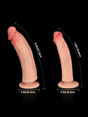 Thalyn 7.8" x 1.5" Strap-On with Interchangeable M & L Dildos