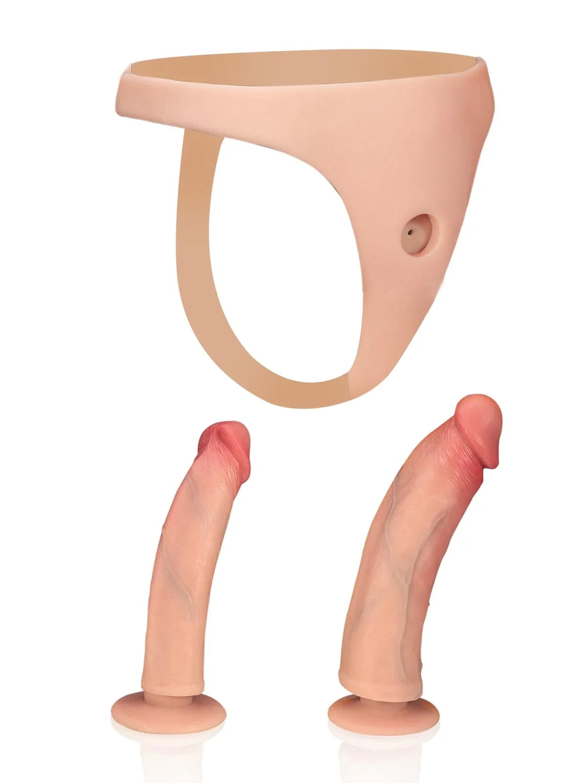 Thalyn 7.8" x 1.5" Strap-On with Interchangeable M & L Dildos