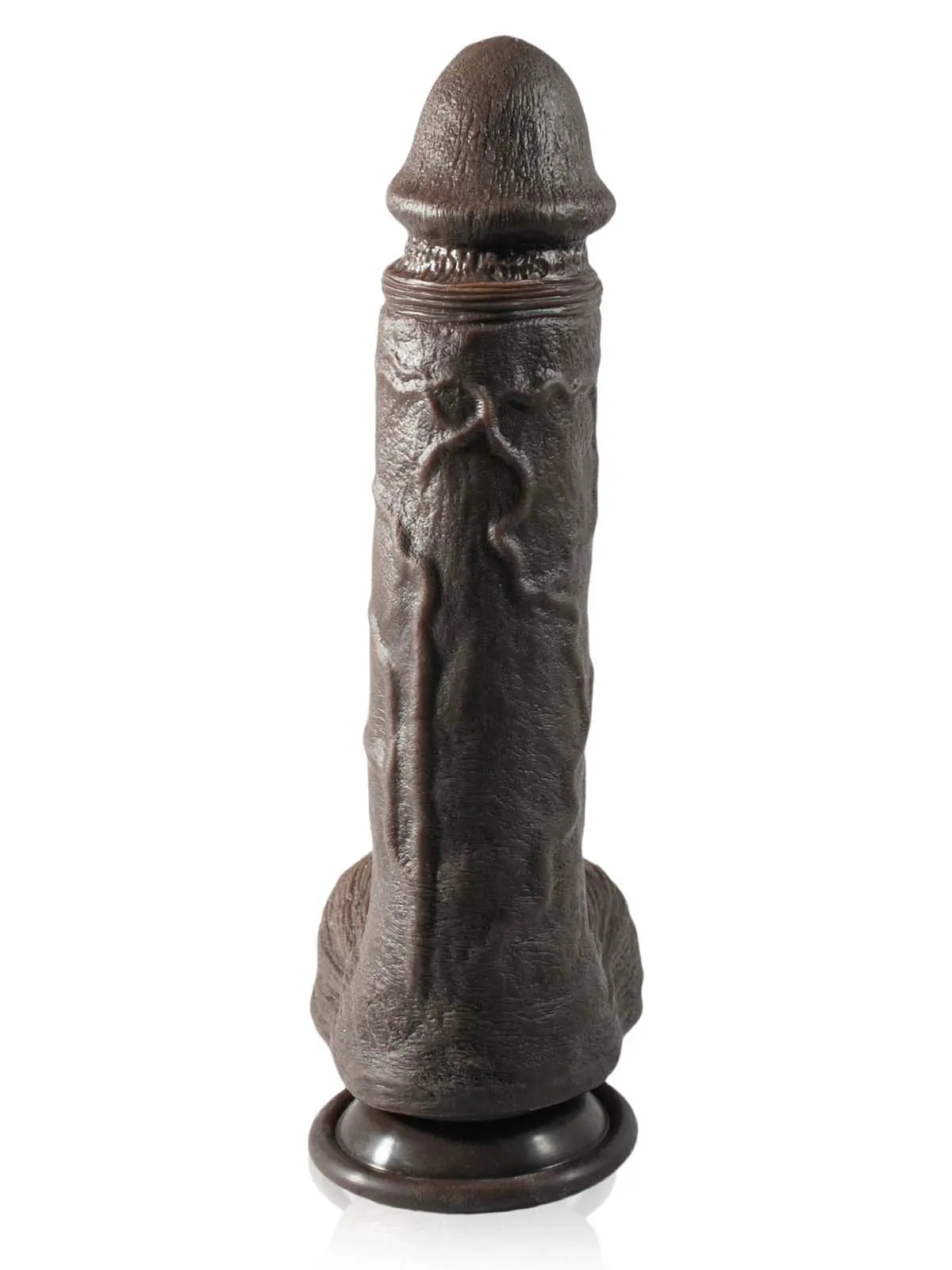 Thunder 10.4" x 2" Black 7 Thrusting & 3 Vibrating Dildo