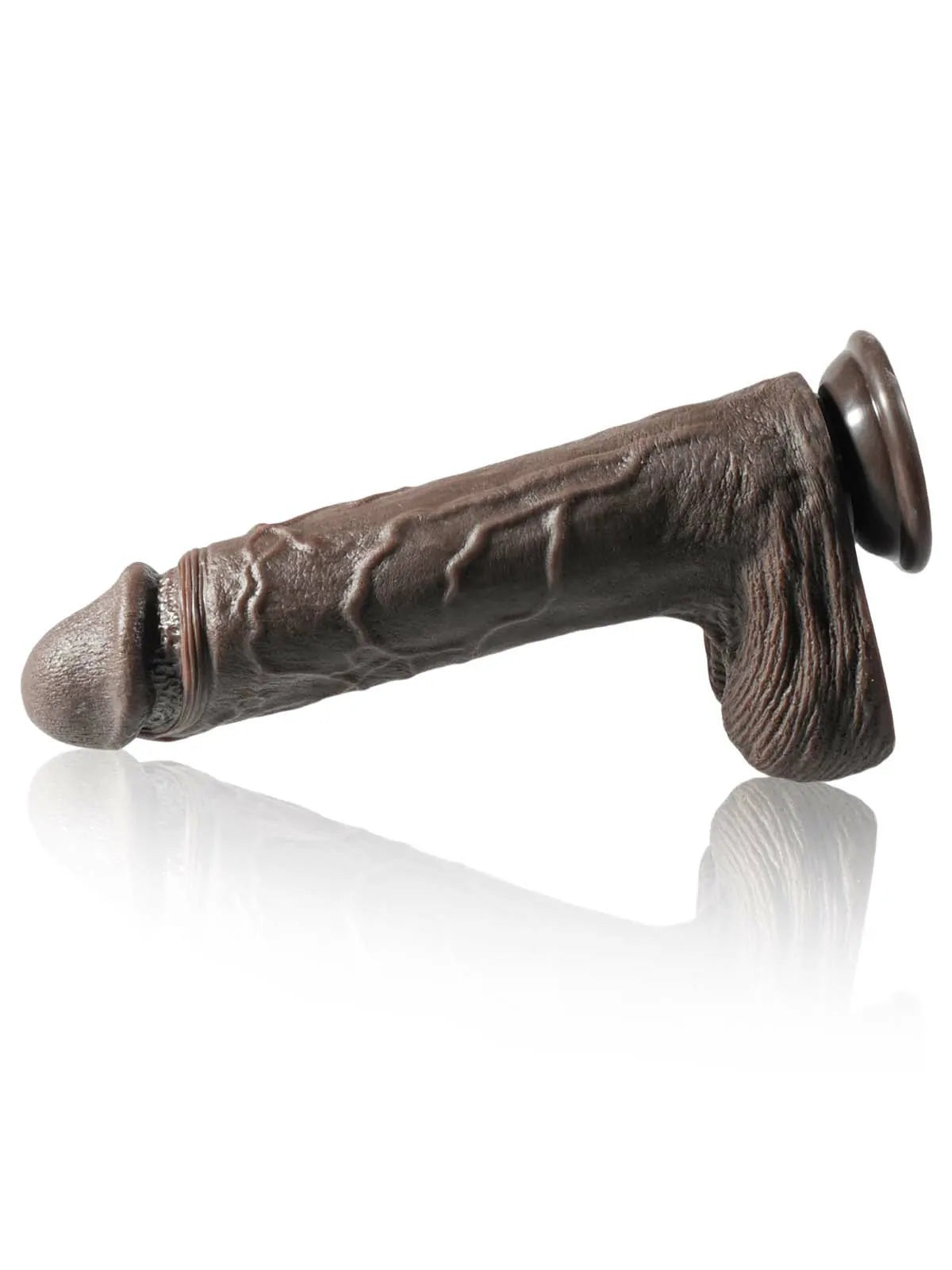 Thunder 10.4" x 2" Black 7 Thrusting & 3 Vibrating Dildo