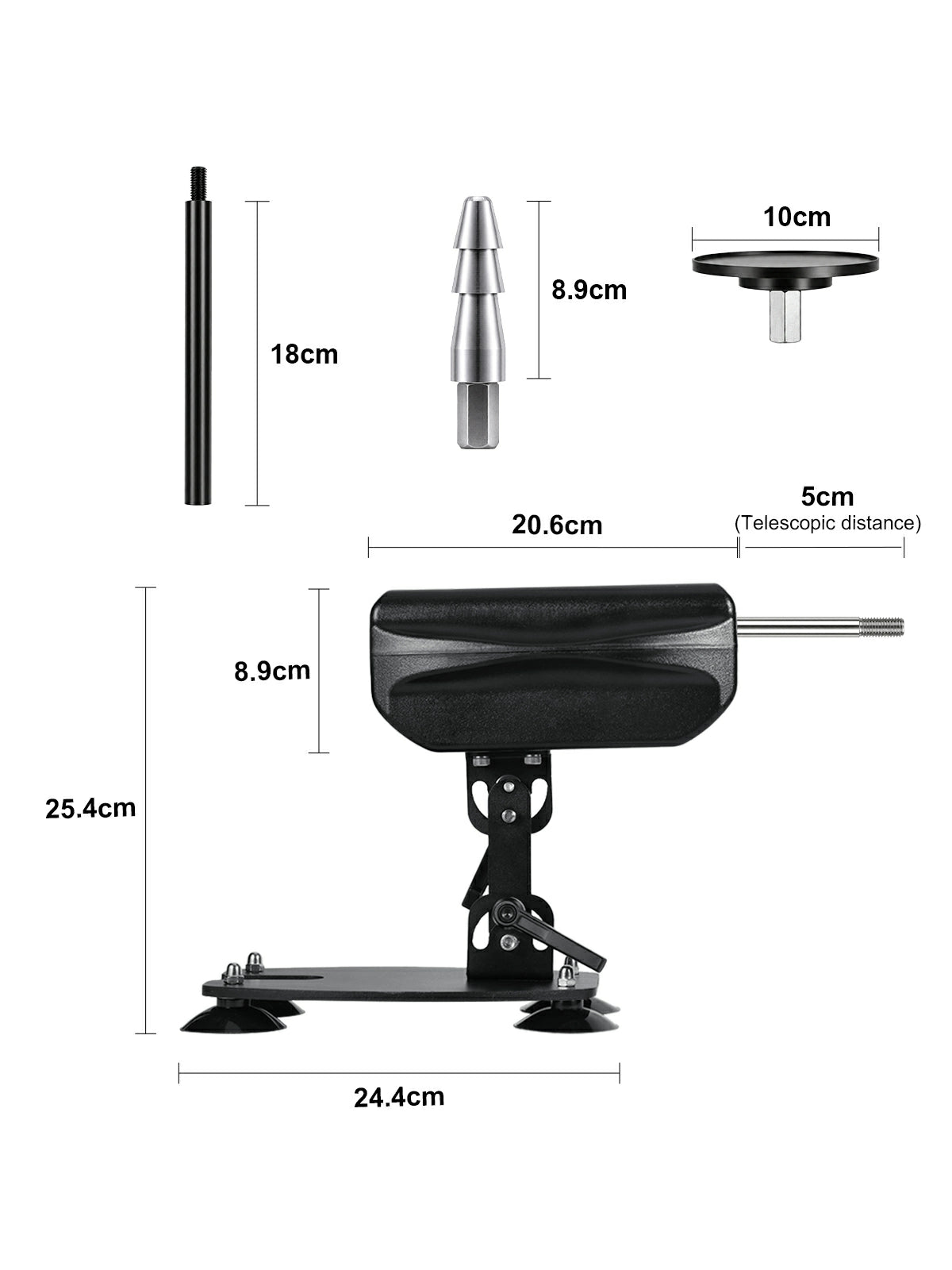 Vac-U-Lock Sex Machine with Wireless Remote & Adjustable Angle