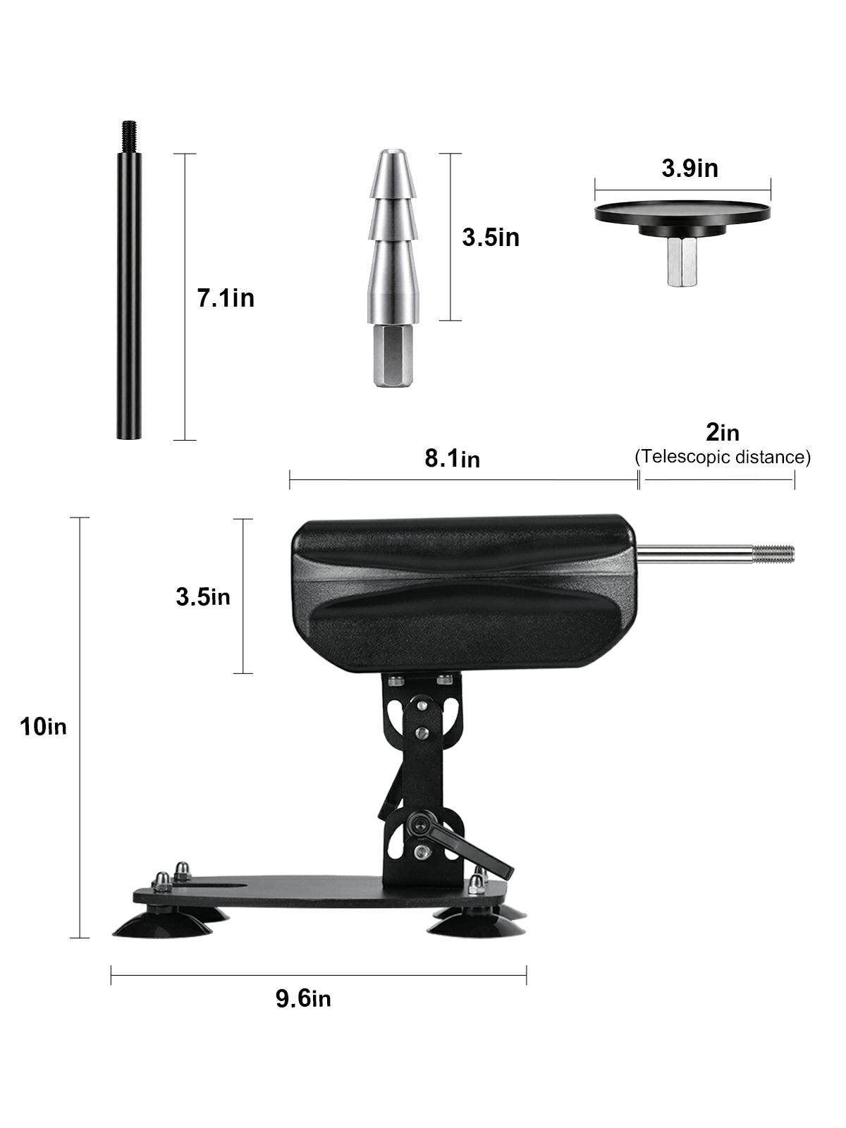 Vac-U-Lock Sex Machine with Wireless Remote & Adjustable Angle