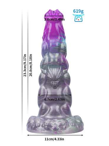 Walter 12.8" x 3.5" Huge Monster Fantasy Silicone Soft Dildo