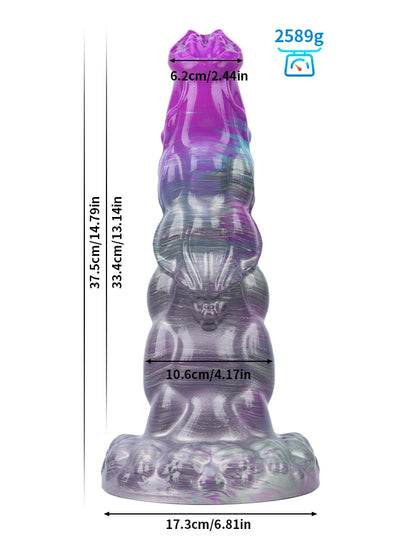 Walter 12.8" x 3.5" Huge Monster Fantasy Silicone Soft Dildo