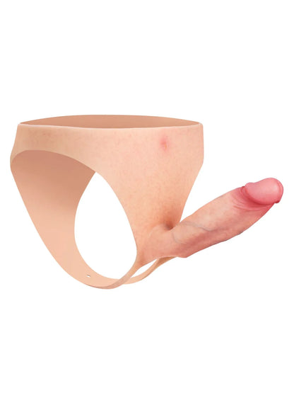 Wearable Hollow Strap-On Dildo • Penis Extension • ED Cock Sleeve