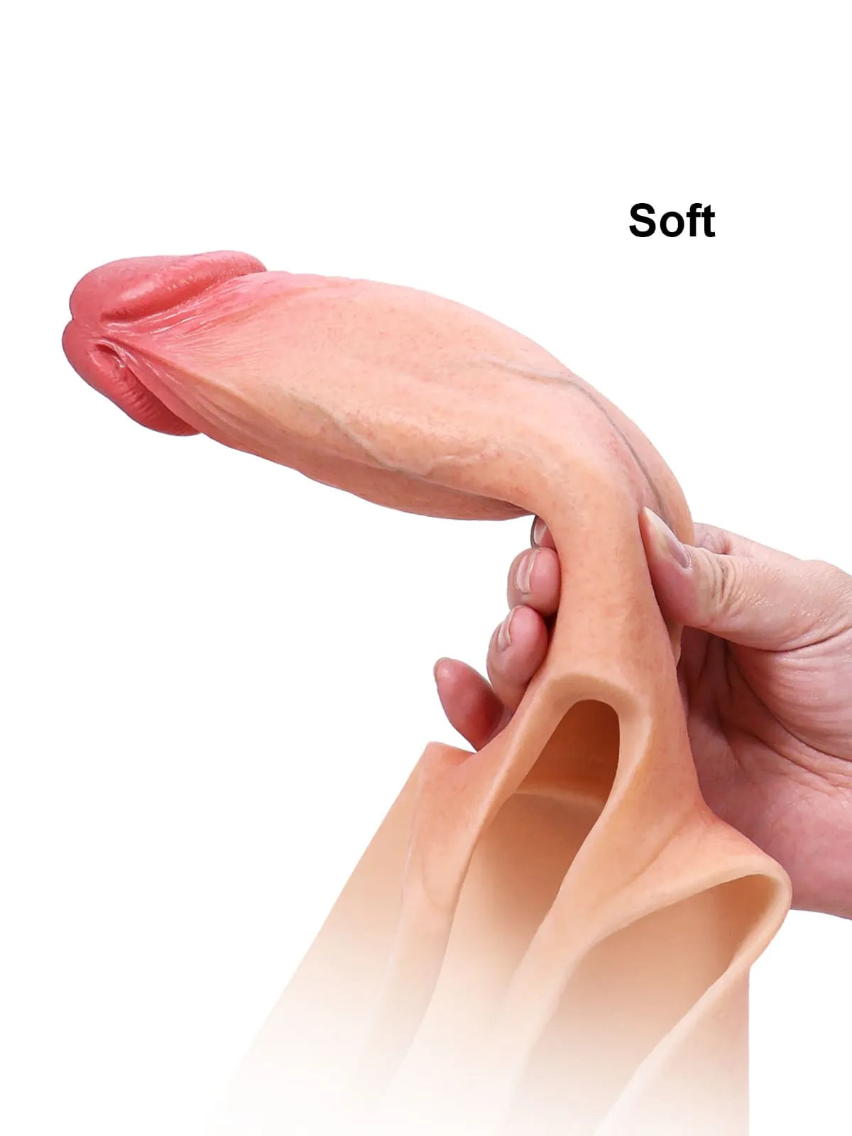 Wearable Hollow Strap-On Dildo • Penis Extension • ED Cock Sleeve