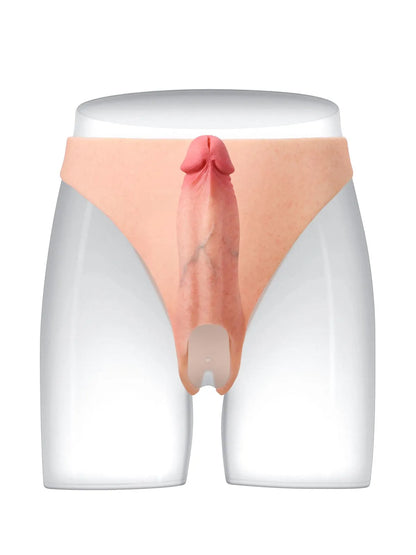 Wearable Hollow Strap-On Dildo • Penis Extension • ED Cock Sleeve