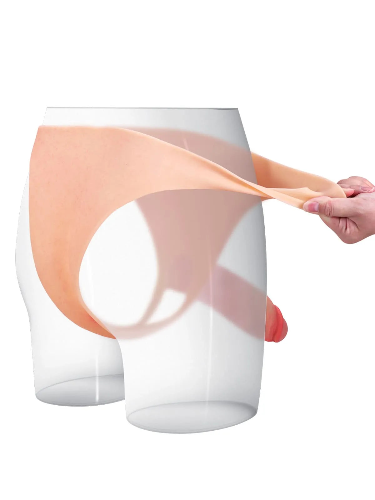 Wearable Hollow Strap-On Dildo • Penis Extension • ED Cock Sleeve