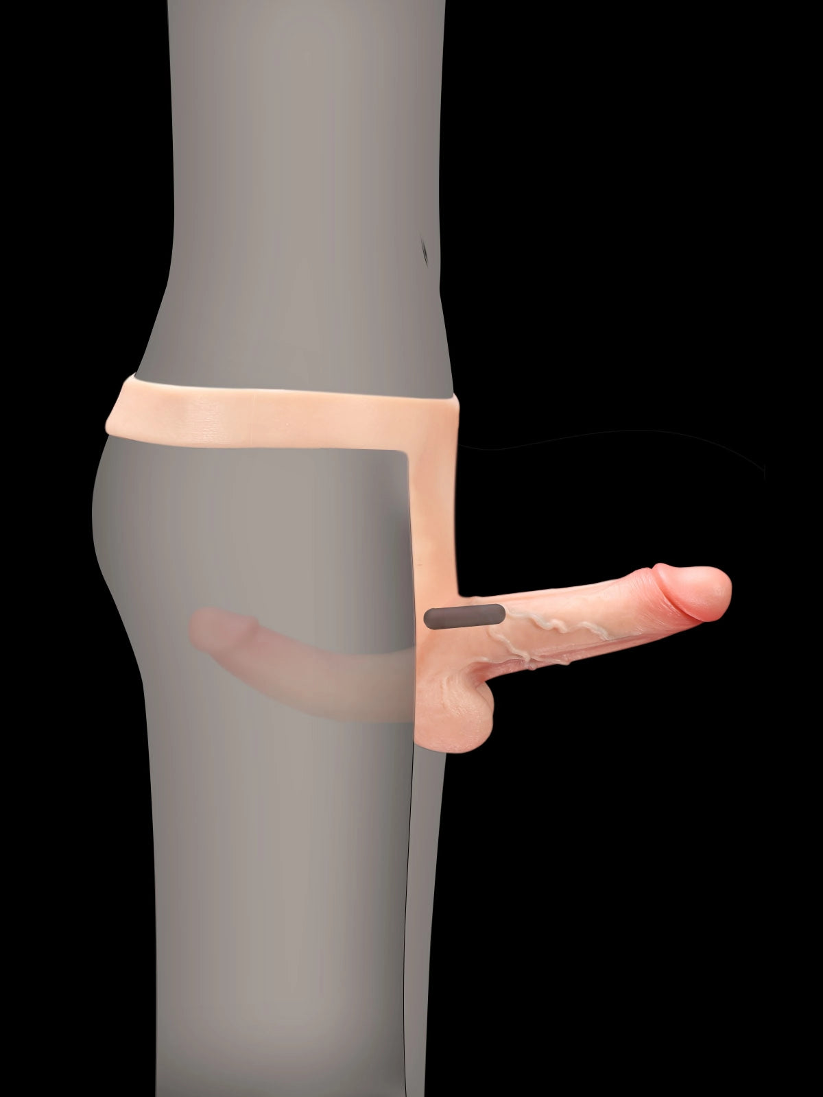 Zorvyn 6" x 1.6" Double-Ended Strap-On Dildo with Vibrator